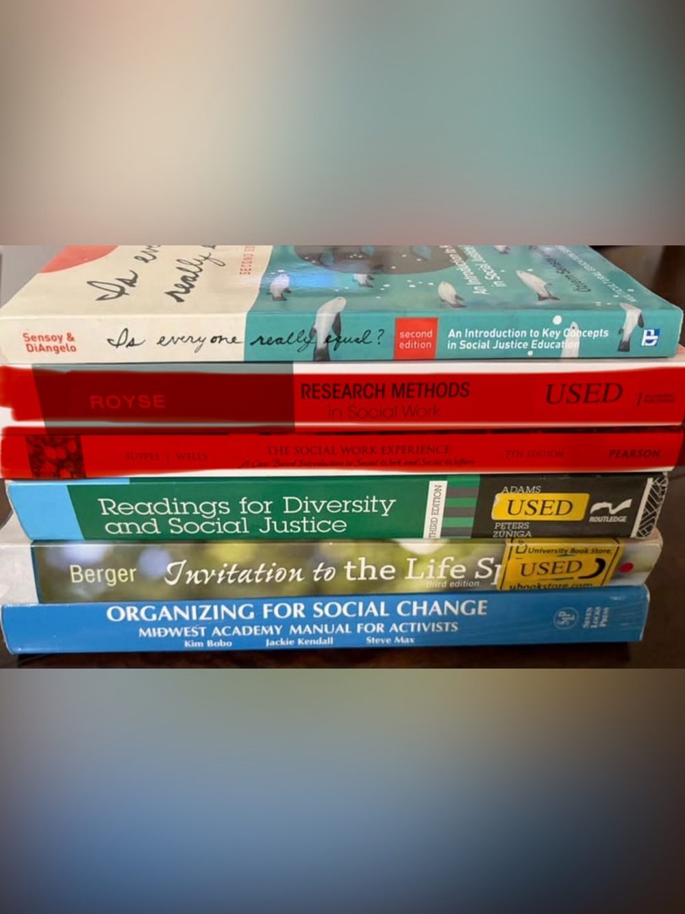 x4 Social Work College Textbooks (Used - Great Condition)